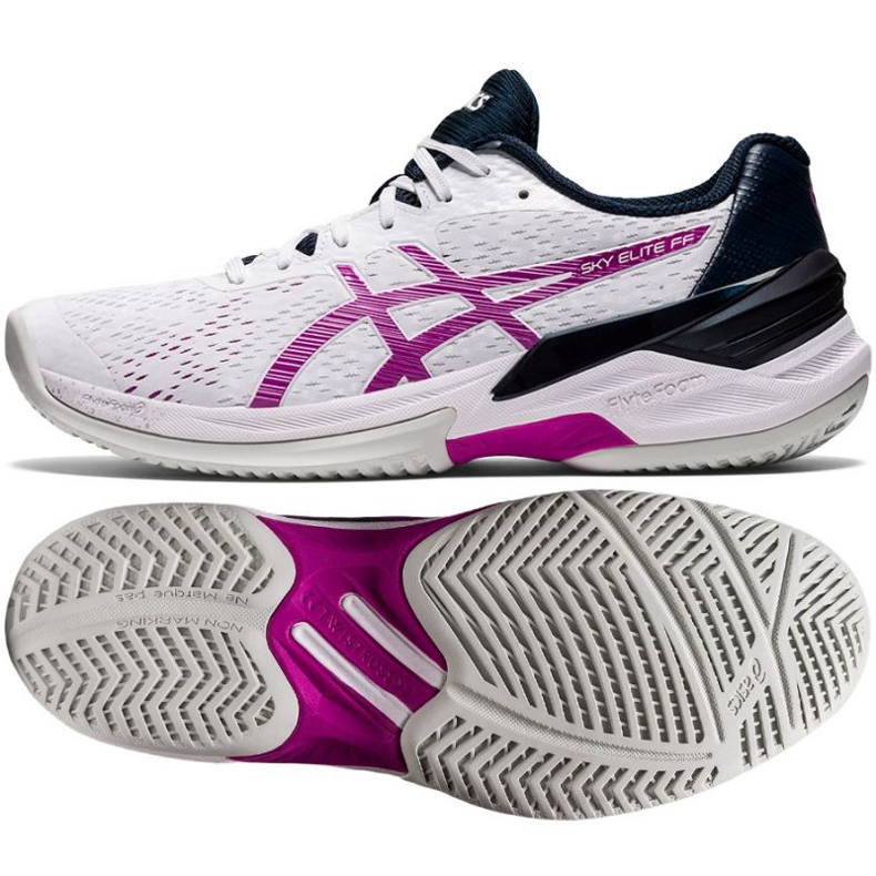 Zapatillas de voleibol Asics Sky Elite Ff W 1052A024-103 multicolor blanco