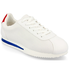 PS1 Calzado deportivo de mujer Sneakers White Nova blanco rojo azul marino PS1 Calzado deportivo de mujer Sneakers White Nova blanco rojo azul marino
