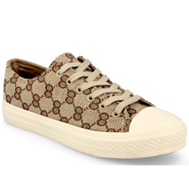 Zapatos deportivos Classic Logged Khaki Challenge para mujer beige marrón