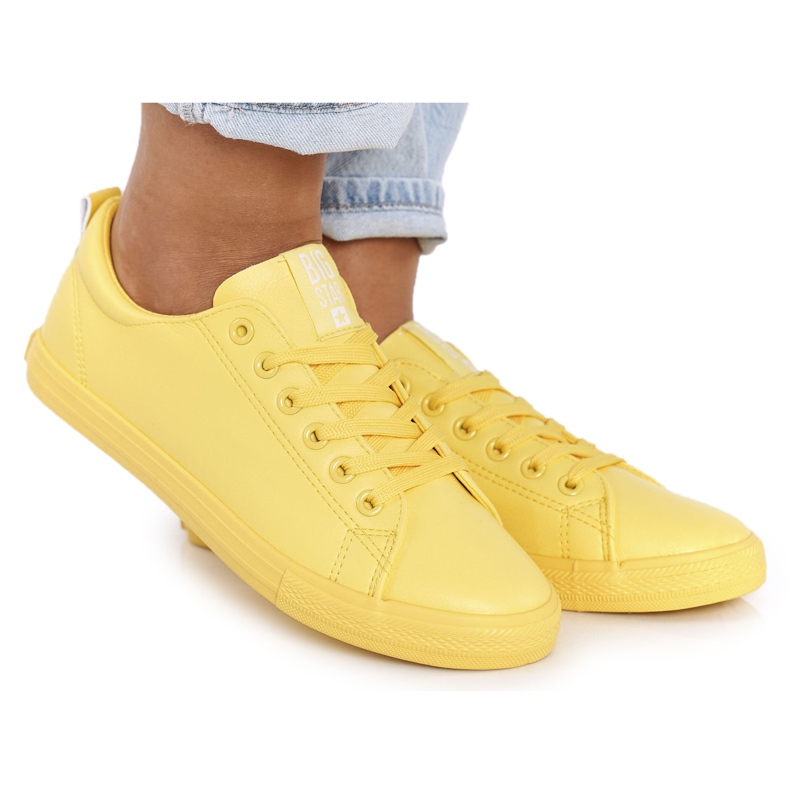 Zapatillas Mujer Piel Big Star HH274142 Amarillo