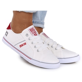 Zapatillas de mujer Big Star DD274892 Blanco-Rojo