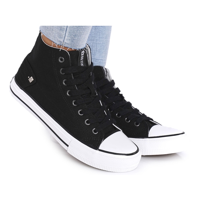 Zapatillas altas de mujer Big Star DD274330 Negro
