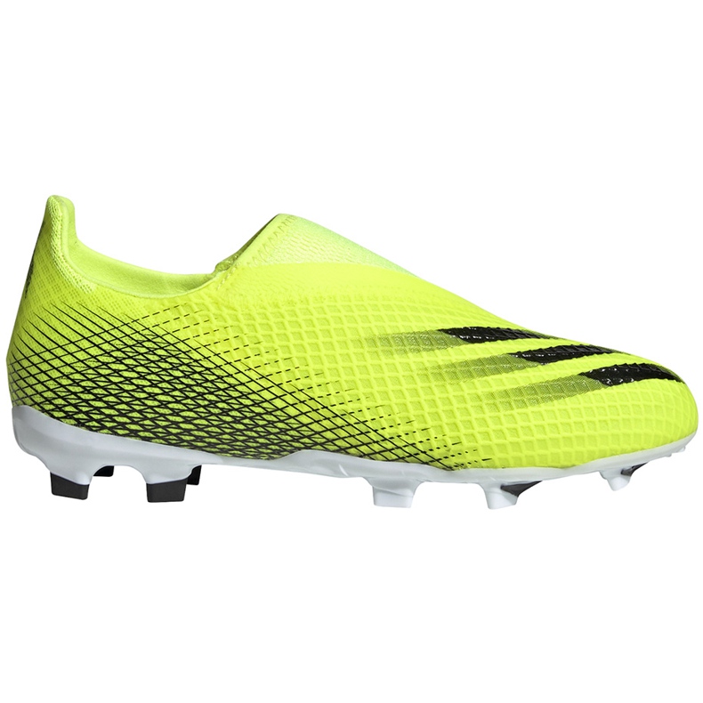 Botas de fútbol Adidas X Ghosted.3 Ll Fg Junior amarillo-negro FW6978