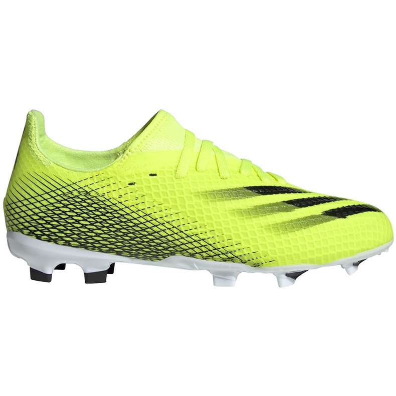 Botas de fútbol Adidas X Ghosted.3 Fg Junior amarillo-negro FW6934
