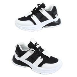 Calzado deportivo de mujer blanco y negro LA86P Negro