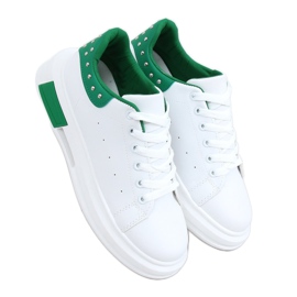 Zapatillas de mujer blancas y verdes SC36 BLANCO / VERDE