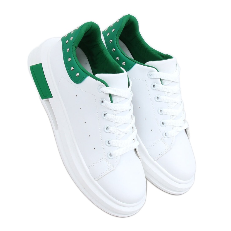 Zapatillas de mujer blancas y verdes SC36 BLANCO / VERDE