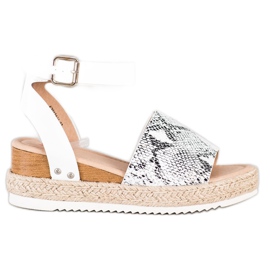 Kylie Sandalias Cuña Estampado Serpiente multicolor