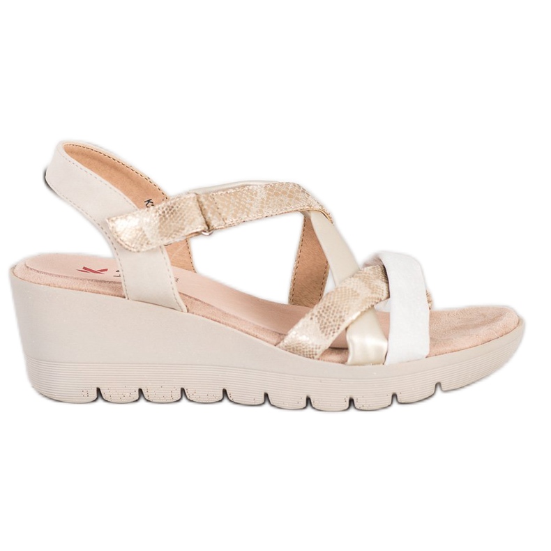 Kylie Sandalias ligeras con velcro marrón multicolor