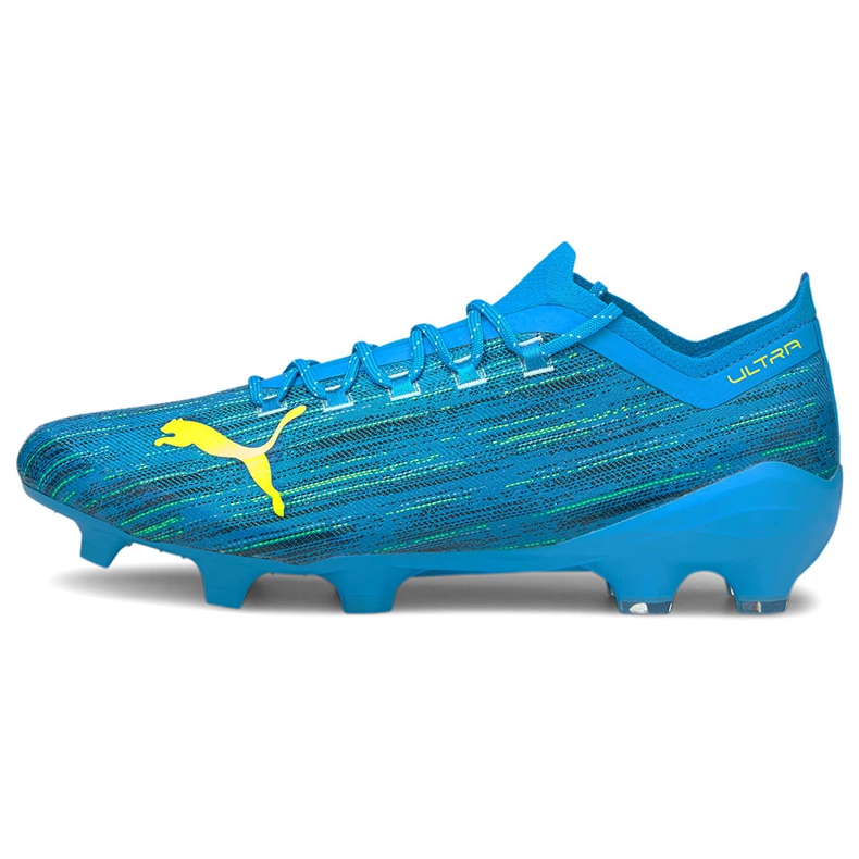Botas de fútbol Puma Ultra 1.2 Fg Ag azul-amarillo 106299 01