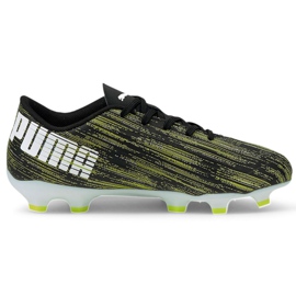Botas de fútbol Puma Ultra 4.2 Fg Ag Junior negro-verde 106364 04 negro/verde
