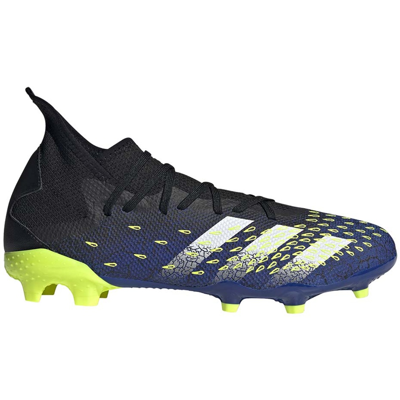 Botas de fútbol adidas Predator Freak.3 Fg negras y azules FY0610 negro negro