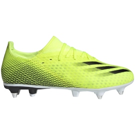 Botas de fútbol adidas X Ghosted.3 Sg amarillo-negro FW6957 amarillo, negro