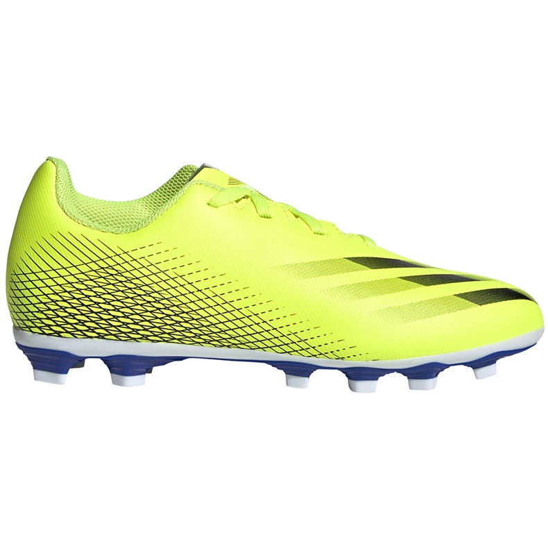 Botas de fútbol Adidas X Ghosted.4 FxG Junior amarillo-negro-blanco FW6933