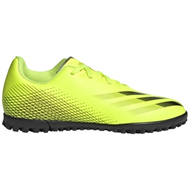 Botas de fútbol Adidas X Ghosted.4 Tf Junior amarillo-negro FW6920