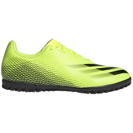 Zapatillas de fútbol Adidas X Ghosted.4 Tf amarillo-negro FW6917
