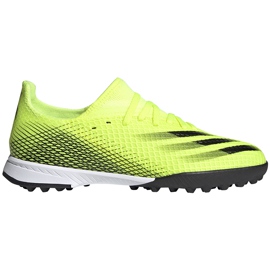 Botas de fútbol Adidas X Ghosted.3 Tf Junior amarillo-negro FW6926