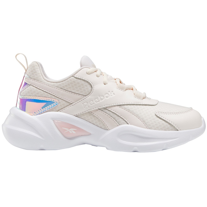 Zapatillas de mujeres Reebok Royal Ec Ride 4 blancas y rosas FW0933 beige