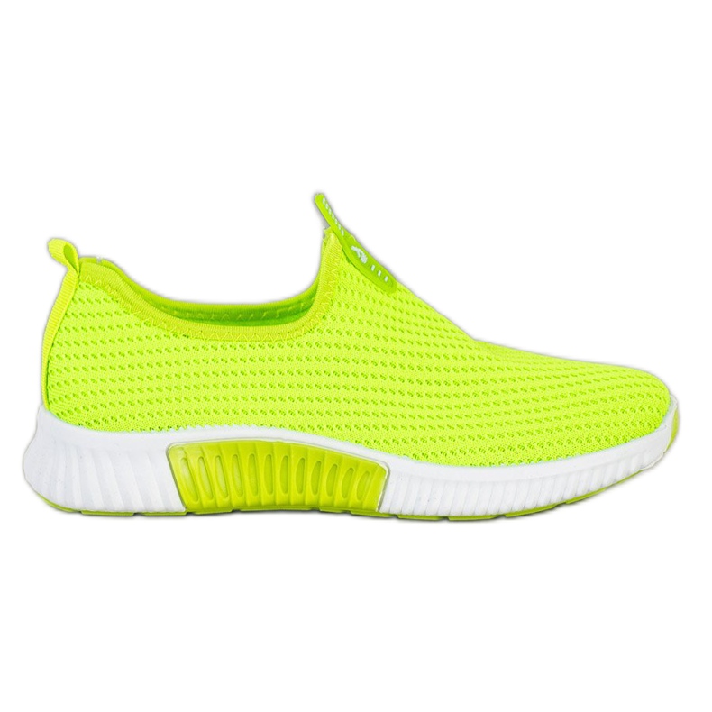 SHELOVET Cómodas zapatillas textiles verde