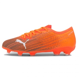 Botas de fútbol Puma Ultra 1.1 Fg Ag Jr 106097 01 multicolor naranjas y tintos