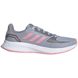 Zapatillas Adidas Runfalcon 2.0 K para niños gris-rosa FY9497 rosado