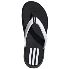 Zapatillas Mujer Adidas Comfort Flip Flop blancas y negras EG2065 blanco negro