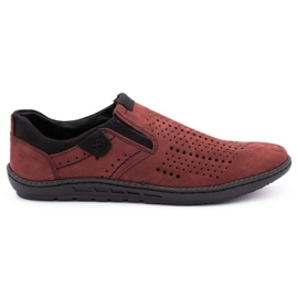 Polbut Zapatos de hombre 401 burdeos verano rojo
