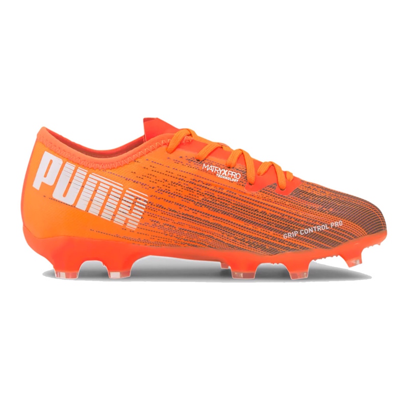 Botas de fútbol Puma Ultra 1.1 Fg Ag Junior 106097 01 naranja naranja
