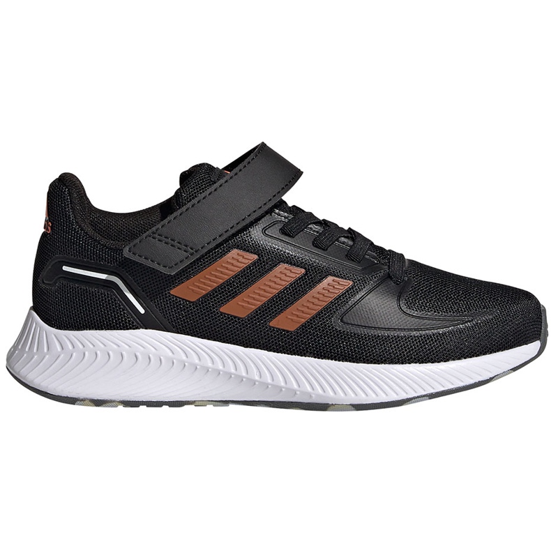 Zapatillas adidas Runfalcon 2.0 para niños negras y naranjas FZ0116 negro