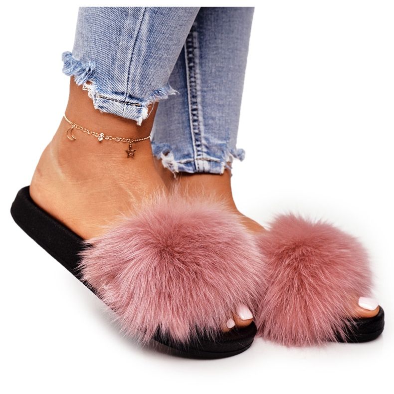 PS1 Pantuflas de Mujer con Piel Rosa Belmondo rosado PS1 Pantuflas de Mujer con Piel Rosa Belmondo rosado