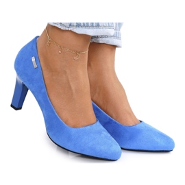 PJ1 Zapatos De Tacón Clásicos En Una Barra Ante Azul Eleanor