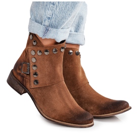 Exquisite Botas de Ante de Mujer con Hebilla Exquisitas 1198 Coñac marrón Exquisite Botas de Ante de Mujer con Hebilla Exquisitas 1198 Coñac marrón