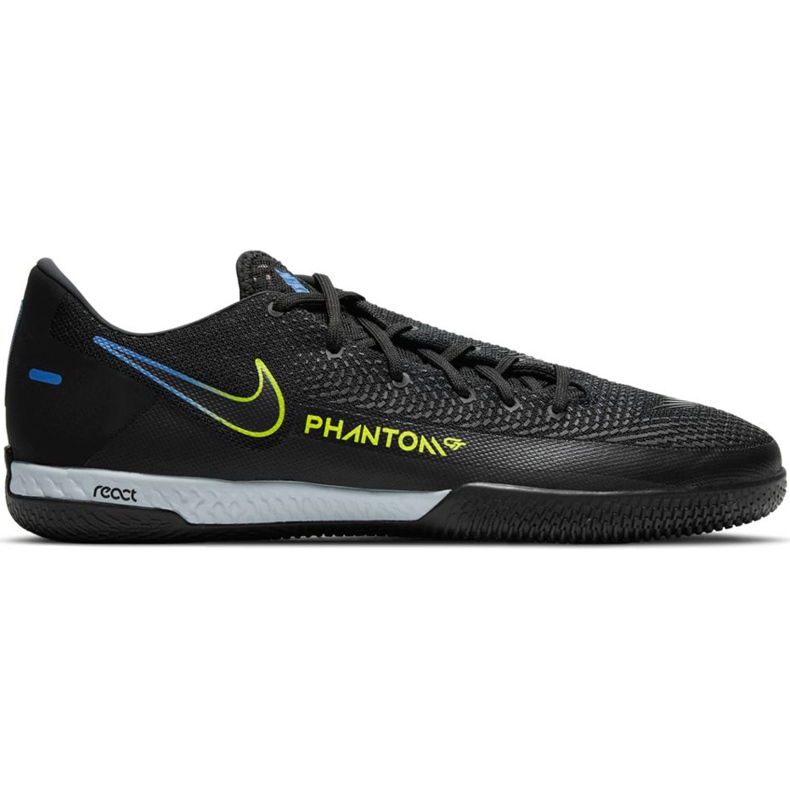 Zapatillas de fútbol Nike React Phantom Gt Pro Ic negras CK8463 090 negro negro