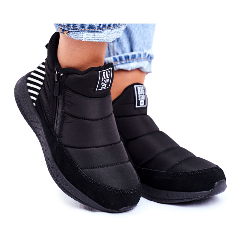 Botas deportivas de mujer Big Star Black GG274470 blanco negro