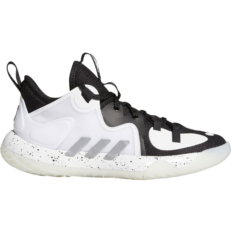 Zapatillas adidas Harden Stepback 2 J blancas y negras FZ1545 para niños blanco negro blanco