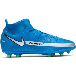 Zapatillas de fútbol Nike Phantom Gt Club Df FG / MG Jr CW6727-400 multicolor azul