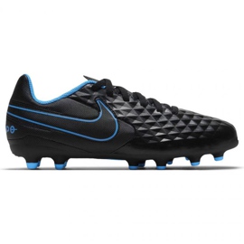 Zapatillas de fútbol Nike Tiempo Legend 8 Club FG / MG Jr AT5881-090 negro negro