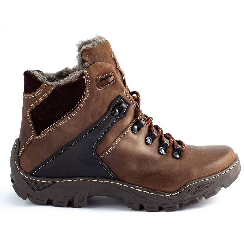 KENT Zapatos de invierno hombre 119 marrón trekking