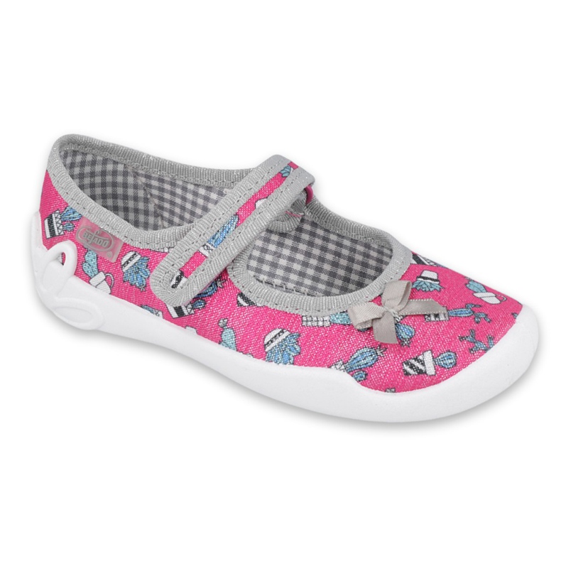 Calzado infantil befado 114X436 rosado gris