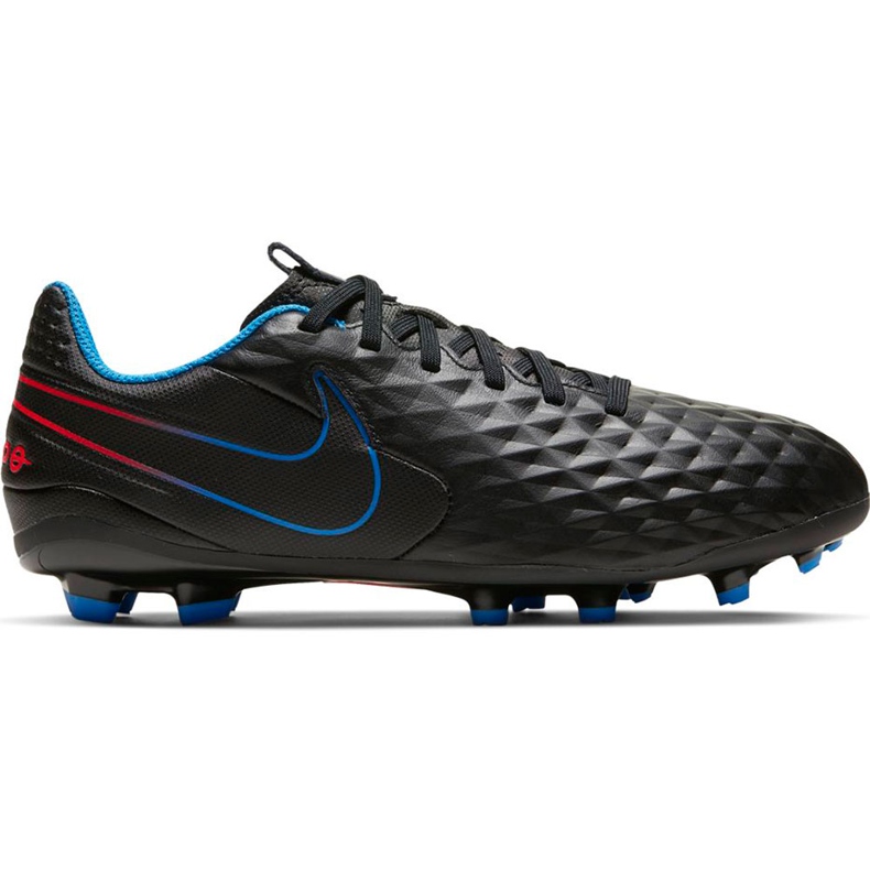 Zapatillas de fútbol Nike Tiempo Legend 8 Academy FG / MG Junior AT5732 090 negro negro