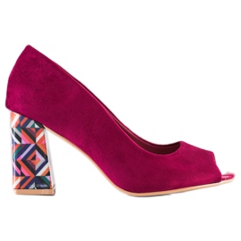 Sabatina Zapatos de salón con tacón estampado violeta