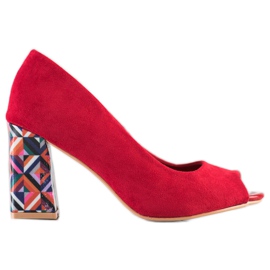 Sabatina Zapatos de salón con tacón estampado rojo