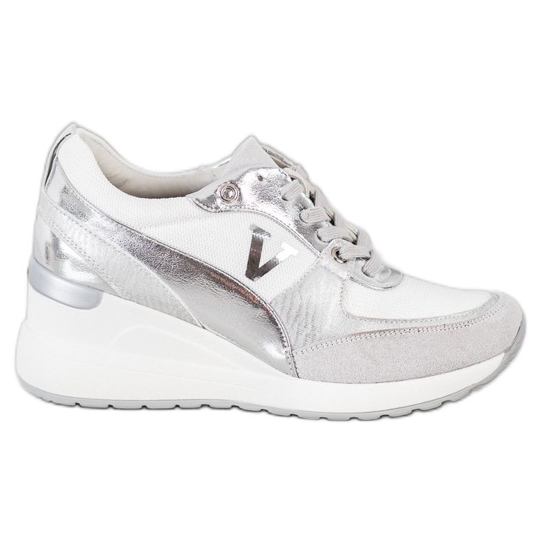 Zapatillas VINCEZA con cuña blanco