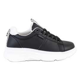 SHELOVET Zapatillas en la plataforma blanca agradable negro