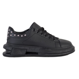 SHELOVET Zapatillas con tachuelas negro