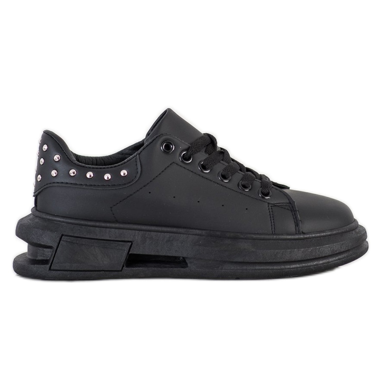 SHELOVET Zapatillas con tachuelas negro