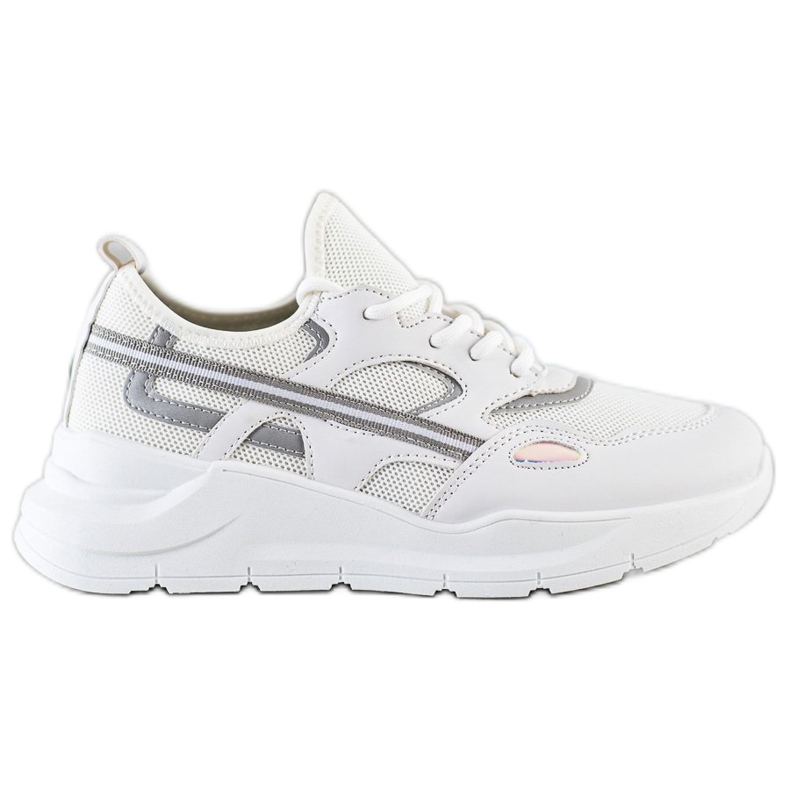SHELOVET Zapatillas Casual Blancas blanco gris