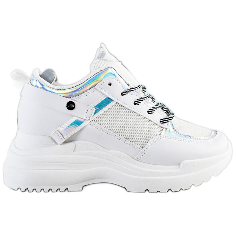 Marquiz Zapatillas de deporte de cuña blanco plata Marquiz Zapatillas de deporte de cuña blanco plata