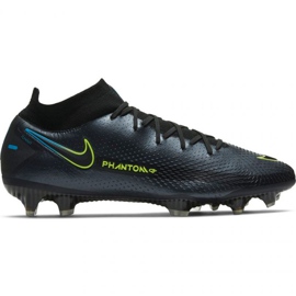 Zapatillas de fútbol Nike Phantom Gt Elite Dynamic Fit Fg M CW6589-090 metal negro negro