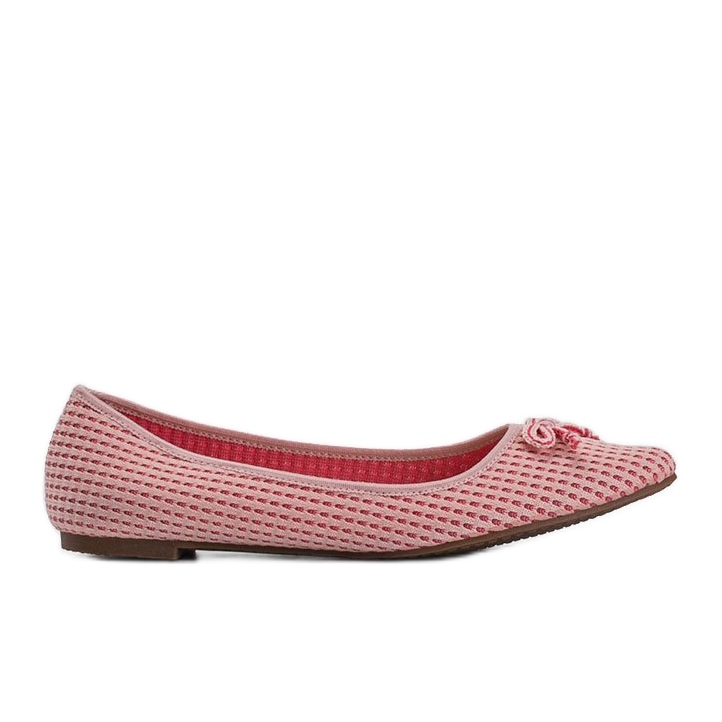 Bailarinas de tela rosa Del Amor rosado